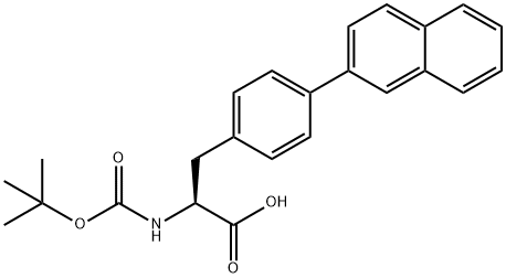 L-Phenylalanine, N-[(1,1-dimethylethoxy)carbonyl]-4-(2-naphthalenyl)- Structural