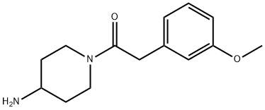 Ethanone, 1-(4-amino-1-piperidinyl)-2-(3-methoxyphenyl)- Structural