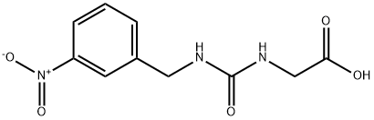 Glycine, N-[[[(3-nitrophenyl)methyl]amino]carbonyl]- Structural