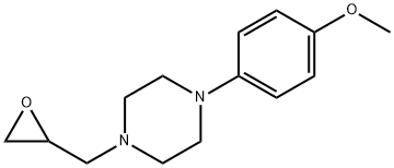 Piperazine, 1-(4-methoxyphenyl)-4-(2-oxiranylmethyl)- Structural