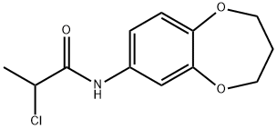 Propanamide, 2-chloro-N-(3,4-dihydro-2H-1,5-benzodioxepin-7-yl)- Structural