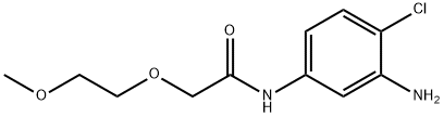 Acetamide, N-(3-amino-4-chlorophenyl)-2-(2-methoxyethoxy)- Structural