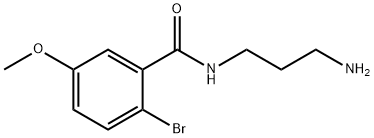 Benzamide, N-(3-aminopropyl)-2-bromo-5-methoxy- Structural