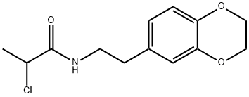 Propanamide, 2-chloro-N-[2-(2,3-dihydro-1,4-benzodioxin-6-yl)ethyl]- Structural