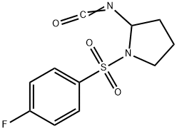 Pyrrolidine, 1-[(4-fluorophenyl)sulfonyl]-2-isocyanato- Structural