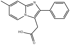 Imidazo[1,2-a]pyridine-3-acetic acid, 7-methyl-2-phenyl- Structural