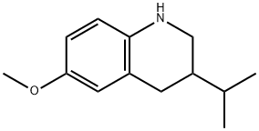 Quinoline, 1,2,3,4-tetrahydro-6-methoxy-3-(1-methylethyl)- Structural