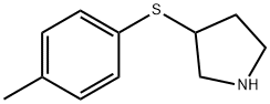 Pyrrolidine, 3-[(4-methylphenyl)thio]- Structural
