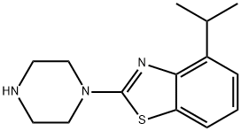 Benzothiazole, 4-(1-methylethyl)-2-(1-piperazinyl)- Structural