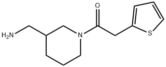 Ethanone, 1-[3-(aminomethyl)-1-piperidinyl]-2-(2-thienyl)- Structural
