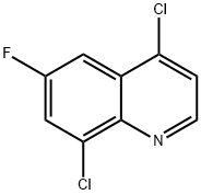 Quinoline, 4,8-dichloro-6-fluoro- Structural