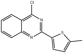 Quinazoline, 4-chloro-2-(5-methyl-2-thienyl)- Structural