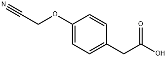 Benzeneacetic acid, 4-(cyanomethoxy)- Structural