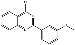 Quinazoline, 4-chloro-2-(3-methoxyphenyl)- Structural