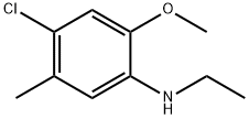 Benzenamine, 4-chloro-N-ethyl-2-methoxy-5-methyl- Structural