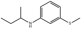 Benzenamine, N-(1-methylpropyl)-3-(methylthio)- Structural