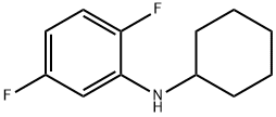 Benzenamine, N-cyclohexyl-2,5-difluoro- Structural