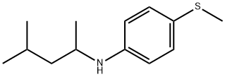 Benzenamine, N-(1,3-dimethylbutyl)-4-(methylthio)- Structural