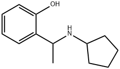 Phenol, 2-[1-(cyclopentylamino)ethyl]- Structural