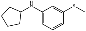 Benzenamine, N-cyclopentyl-3-(methylthio)- Structural