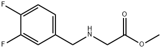 Glycine, N-[(3,4-difluorophenyl)methyl]-, methyl ester Structural
