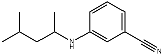 Benzonitrile, 3-[(1,3-dimethylbutyl)amino]- Structural