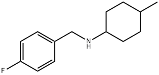 Benzenemethanamine, 4-fluoro-N-(4-methylcyclohexyl)- Structural