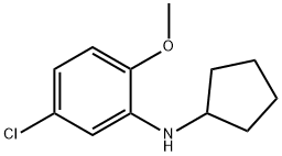 Benzenamine, 5-chloro-N-cyclopentyl-2-methoxy- Structural