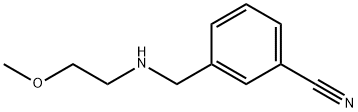 Benzonitrile, 3-[[(2-methoxyethyl)amino]methyl]- Structural