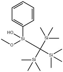 Silanol, 1-methoxy-1-phenyl-1-[tris(trimethylsilyl)methyl]- Structural