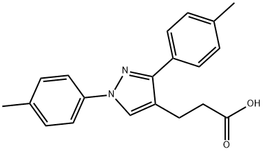 JR-6875, 3-(1,3-Dip-tolyl-1H-pyrazol-4-yl)propanoic acid, 97% Structural