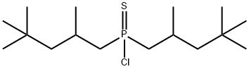 Phosphinothioic chloride, P,P-bis(2,4,4-trimethylpentyl)- Structural