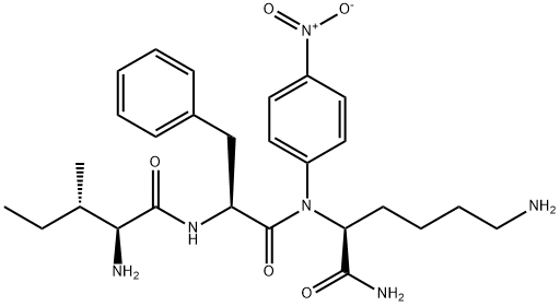 L-Lysinamide, L-isoleucyl-L-phenylalanyl-N-(4-nitrophenyl)- (9CI) Structural