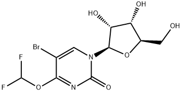 Uridine, 5-bromo-4-O-(difluoromethyl)- (9CI) Structural