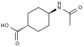 rac-(1r,4r)-4-acetamidocyclohexane-1-carboxylic acid, trans Structural