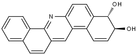 Dibenz[a,h]acridine-3,4-diol, 3,4-dihydro-, (3R,4R)-rel- Structural