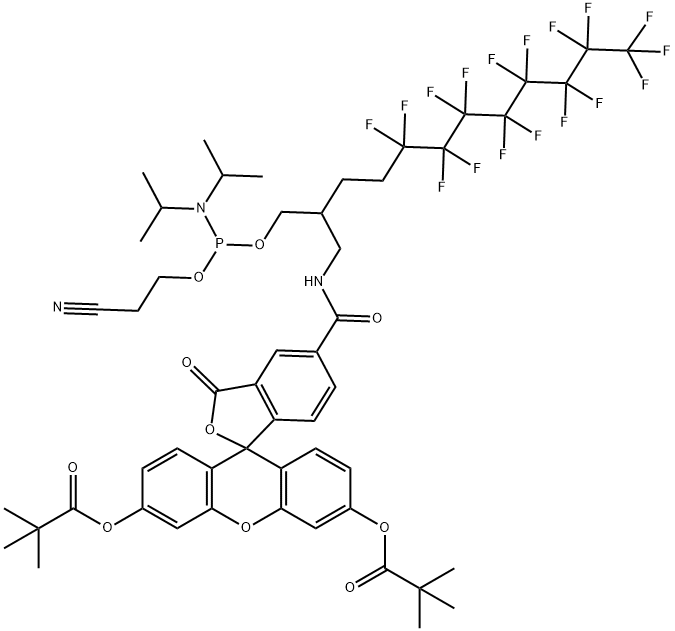 Fluorous 5'-fluorescein CEP Structural