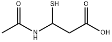 Propanoic acid, 3-(acetylamino)-3-mercapto- Structural