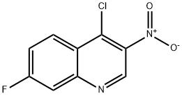 Quinoline, 4-chloro-7-fluoro-3-nitro- Structural