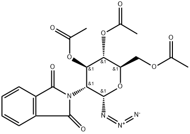 2-Deoxy-2-(1,3-dihydro-1,3-dioxo-2H-isoindol-2-yl)-α-D-glucopyranosyl azide 3,4,6-Triacetate Structural