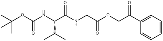 Glycine, N-[N-[(1,1-dimethylethoxy)carbonyl]-L-valyl]-, 2-oxo-2-phenylethyl ester (9CI) Structural