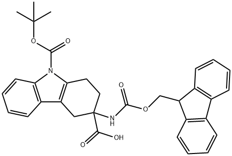 3-Amino-1,2,3,4-tetrahydrocarbazole-3-carboxylic acid, N1-BOC 3-FMOC protected