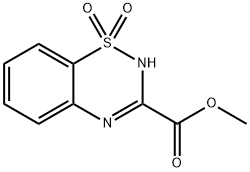 Methyl 2H-benzo[e][1,2,4]thiadiazine-3-carboxylate 1,1-dioxide Structural