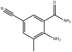 Benzamide, 2-amino-5-cyano-3-methyl- Structural