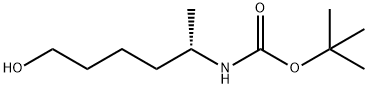 Carbamic acid, N-[(1S)-5-hydroxy-1-methylpentyl]-, 1,1-dimethylethyl ester Structural