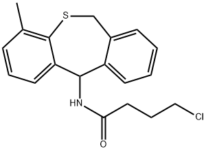 Butanamide, 4-chloro-N-(6,11-dihydro-4-methyldibenzo[b,e]thiepin-11-yl)- Structural