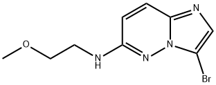 Imidazo[1,2-b]pyridazin-6-amine, 3-bromo-N-(2-methoxyethyl)- Structural