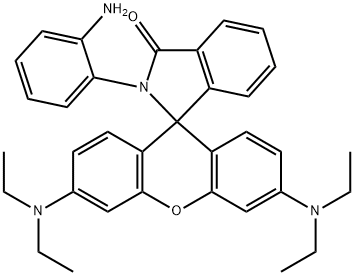 Spiro[1H-isoindole-1,9'-[9H]xanthen]-3(2H)-one, 2-(2-aminophenyl)-3',6'-bis(diethylamino)- Structural