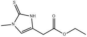 Ethyl 2-(1-Methyl-2-thioxo-2,3-dihydro-1H-imidazol-4-yl)acetate Structural