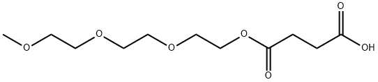 Butanedioic acid, 1-[2-[2-(2-methoxyethoxy)ethoxy]ethyl] ester Structural